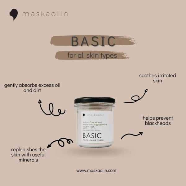 Clay Mask for all skin types. Gently cleanses and soothes irritated skin