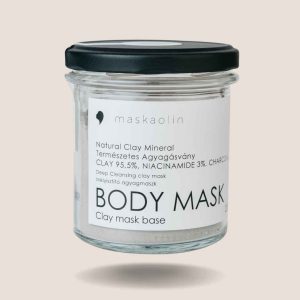 Maskaolin Body Mask Agyag Testpakolás Szénnel, Niacinamiddal és Aloe Verával